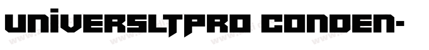 UniversLTPro Conden字体转换